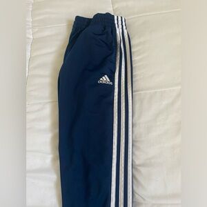 Navy adidas track pants